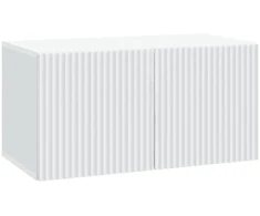 TV staliukas Sieninė TV spintelė Balta 59,5 x 31 x 30 cm Apdirbta mediena