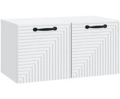 TV staliukas Sieninė TV spintelė Balta 59,5 x 31 x 30 cm Apdirbta mediena