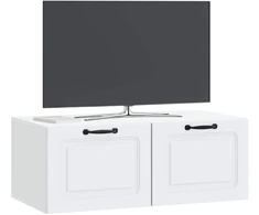 TV staliukas Sieninė TV spintelė Balta 78,5 x 41 x 30 cm Apdirbta mediena
