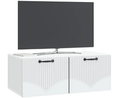 TV staliukas Sieninė TV spintelė Balta 78,5 x 41 x 30 cm Apdirbta mediena
