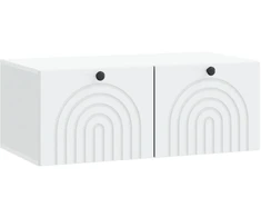 TV staliukas Sieninė TV spintelė Balta 78,5 x 41 x 30 cm Apdirbta mediena