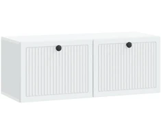 TV staliukas Sieninė TV spintelė Balta 78,5 x 31 x 30 cm Apdirbta mediena