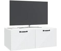 TV staliukas Sieninė TV spintelė Balta 78,5 x 41 x 30 cm Apdirbta mediena