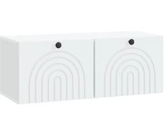 TV staliukas Sieninė TV spintelė Balta 78,5 x 31 x 30 cm Apdirbta mediena