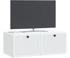 TV staliukas Sieninė TV spintelė Balta 78,5 x 41 x 30 cm Apdirbta mediena