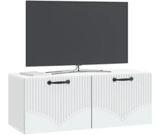 TV staliukas Sieninė TV spintelė Balta 78,5 x 31 x 30 cm Apdirbta mediena