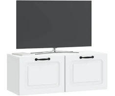 TV staliukas Sieninė TV spintelė Balta 78,5 x 31 x 30 cm Apdirbta mediena