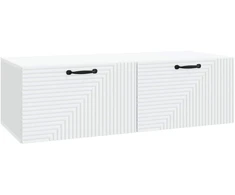 TV staliukas Sieninė TV spintelė Balta 98 x 41 x 30 cm Apdirbta mediena
