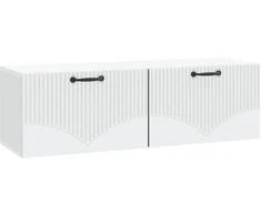 TV staliukas Sieninė TV spintelė Balta 98 x 31 x 30 cm Apdirbta mediena