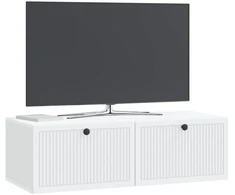 TV staliukas Sieninė TV spintelė Balta 98 x 41 x 30 cm Apdirbta mediena