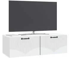 TV staliukas Sieninė TV spintelė Balta 98 x 41 x 30 cm Apdirbta mediena