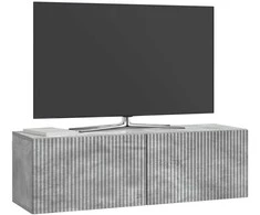 TV staliukas Sieninė TV spintelė Betono pilka 98 x 31 x 30 cm