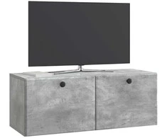 TV staliukas Sieninė TV spintelė 78,5 x 31 x 30 cm Betono pilka