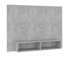 TV staliukas Sieninė TV spintelė, betono pilka, 120x23,5x90cm, mediena