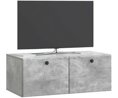 TV staliukas Sieninė TV spintelė 78,5 x 41 x 30 cm Betono pilka