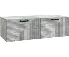 TV staliukas Sieninė TV spintelė Betono pilka 98 x 41 x 30 cm