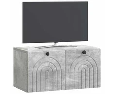 TV staliukas Sieninė TV spintelė Betono pilka 59,5 x 31 x 30 cm