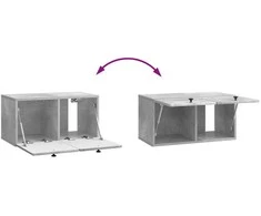 TV staliukas Sieninė TV spintelė 59,5 x 31 x 30 cm Betono pilka