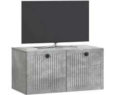 TV staliukas Sieninė TV spintelė Betono pilka 59,5 x 31 x 30 cm