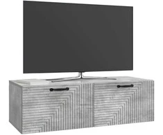 TV staliukas Sieninė TV spintelė Betono pilka 98 x 41 x 30 cm
