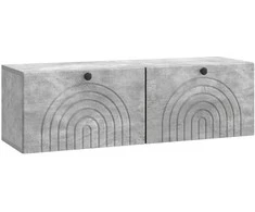 TV staliukas Sieninė TV spintelė Betono pilka 98 x 31 x 30 cm