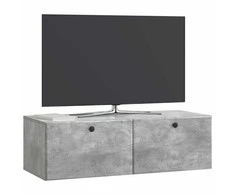 TV staliukas Sieninė TV spintelė 98 x 41 x 30 cm Betono pilka