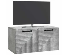 TV staliukas Sieninė TV spintelė Betono pilka 59,5 x 31 x 30 cm