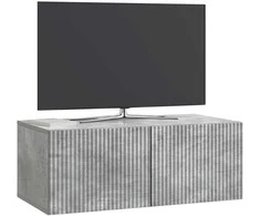 TV staliukas Sieninė TV spintelė Betono pilka 78,5 x 41 x 30 cm
