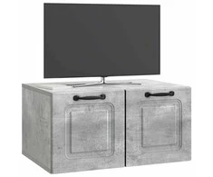 TV staliukas Sieninė TV spintelė Betono pilka 59,5 x 41 x 30 cm