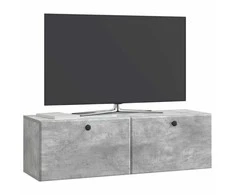 TV staliukas Sieninė TV spintelė 98 x 31 x 30 cm Betono pilka