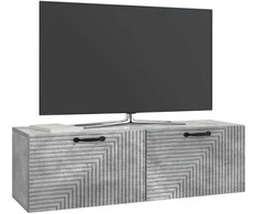 TV staliukas Sieninė TV spintelė Betono pilka 98 x 31 x 30 cm