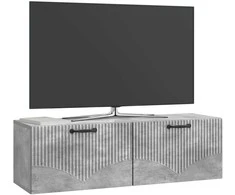 TV staliukas Sieninė TV spintelė Betono pilka 98 x 31 x 30 cm