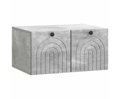 TV staliukas Sieninė TV spintelė Betono pilka 59,5 x 41 x 30 cm
