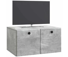 TV staliukas Sieninė TV spintelė 59,5 x 41 x 30 cm Betono pilka