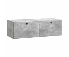 TV staliukas Sieninė TV spintelė 98 x 41 x 30 cm Betono pilka