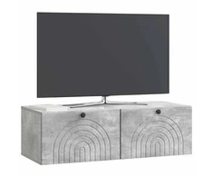TV staliukas Sieninė TV spintelė Betono pilka 99 x 41 x 30 cm