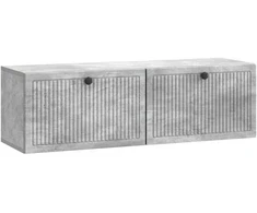 TV staliukas Sieninė TV spintelė Betono pilka 98 x 31 x 30 cm