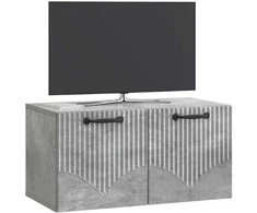 TV staliukas Sieninė TV spintelė Betono pilka 59,5 x 31 x 30 cm