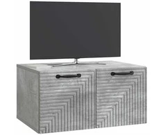 TV staliukas Sieninė TV spintelė Betono pilka 59,5 x 41 x 30 cm
