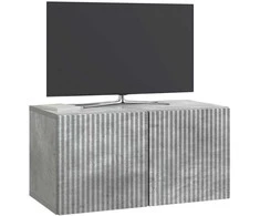 TV staliukas Sieninė TV spintelė Betono pilka 59,5 x 31 x 30 cm