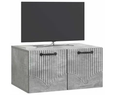 TV staliukas Sieninė TV spintelė Betono pilka 59,5 x 41 x 30 cm