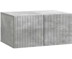 TV staliukas Sieninė TV spintelė Betono pilka 59,5 x 41 x 30 cm
