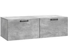 TV staliukas Sieninė TV spintelė Betono pilka 98 x 41 x 30 cm