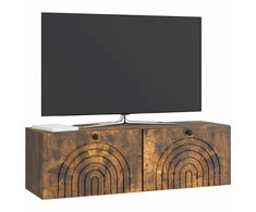 TV staliukas Sieninė TV spintelė Dūminio ąžuolo 98 x 31 x 30 cm