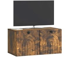 TV staliukas Sieninė TV spintelė Dūminio ąžuolo 59,5 x 31 x 30 cm