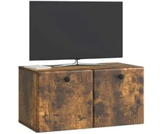 TV staliukas Sieninė TV spintelė 59,5 x 31 x 30 cm Dūminio ąžuolo