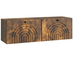 TV staliukas Sieninė TV spintelė Dūminio ąžuolo 98 x 31 x 30 cm