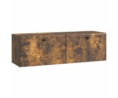 TV staliukas Sieninė TV spintelė 98 x 31 x 30 cm Dūminio ąžuolo