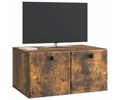TV staliukas Sieninė TV spintelė 59,5 x 41 x 30 cm Dūminio ąžuolo