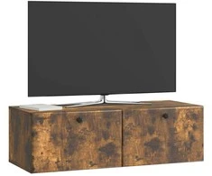 TV staliukas Sieninė TV spintelė 98 x 41 x 30 cm Dūminio ąžuolo